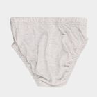 Boys' Muted Teal Green and Light Grey Regular Fit Printed and Solid Briefs, हल्का हरा, small image number null