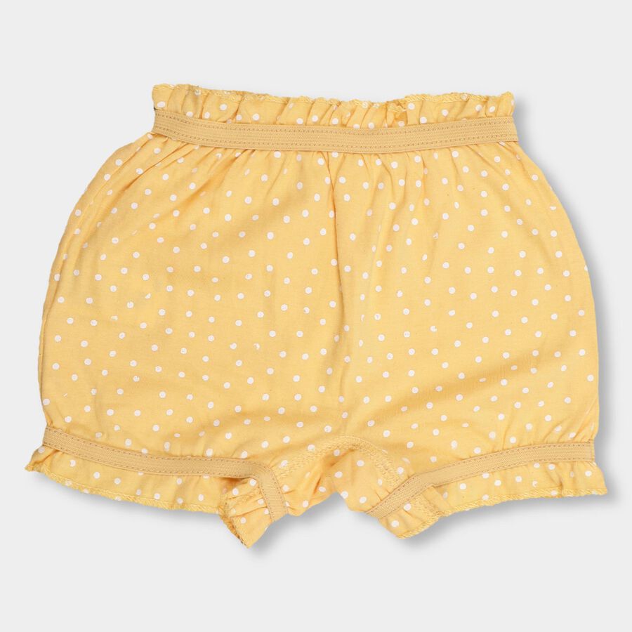 Girls' 100% Cotton Bloomer , Yellow, large image number null