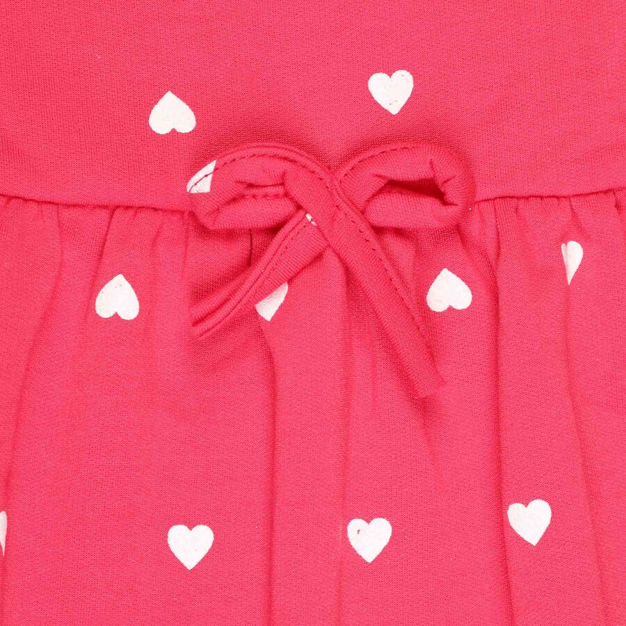 Printed Frock, Pink, large image number null