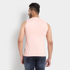 Printed Sleeveless T-Shirt, Peach, small image number null