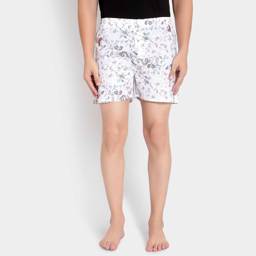 Cotton Printed Boxers, White, large image number null