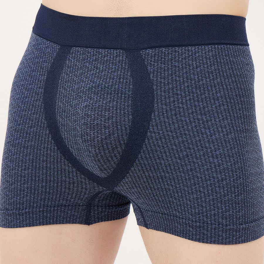 Men's Navy Blue Regular Fit Performance Trunks, Navy Blue, large