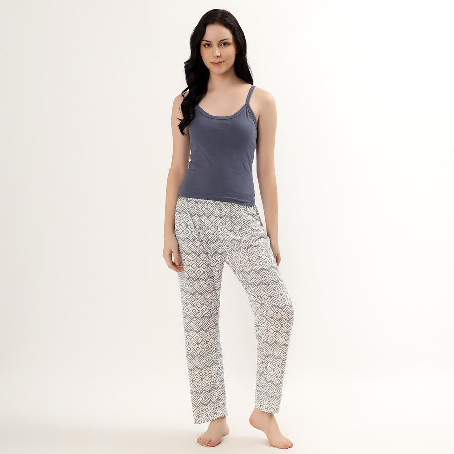 Ladies' 100% Cotton Basic Slips, Dark Grey, large image number null