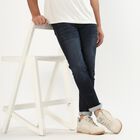 Men's Dark Indigo Skinny Fit Jeans, Dark Blue, small image number null