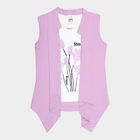 Girls Solid T-Shirt, Lilac, small image number null