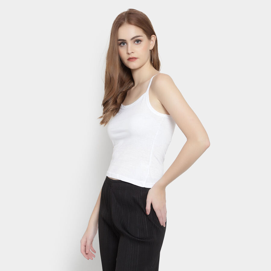 Cotton Solid Slips, White, large image number null
