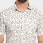 Men's 100% Cotton Casual Shirt, Beige, small image number null