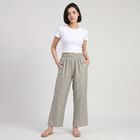 Women's Grey Regular Fit Printed Palazzos, Dark Grey, small