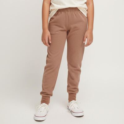 Girls Muted Brown Thermal Lower