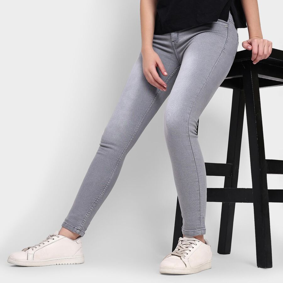 Ladies' Jeans, हल्का ग्रे, large image number null