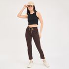 Ladies' Regular Track Pants, Brown, small image number null