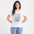 Round Neck T-Shirt, White, small image number null