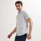 Men's 100% Cotton Regular Collar Casual Shirt, Light Grey, small image number null