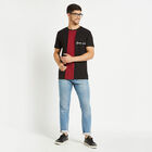 Cotton Cut & Sew Round Neck T-Shirt, Black, small image number null