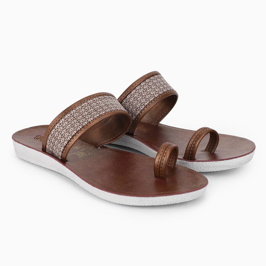 Ladies' Sandal, Brown, large