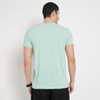 Men's Round Neck Half Sleeves T-Shirt , Aqua, small image number null