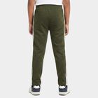 Boys Olive Green Straight Fit Graphic Print Pyjama, ओलिव, small