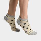Women's Assorted Regular Fit Striped Pack of 3 Socks, चुनिंदा, small