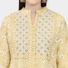 Ladies' 100% Cotton Kurta, मस्टर्ड, small image number null