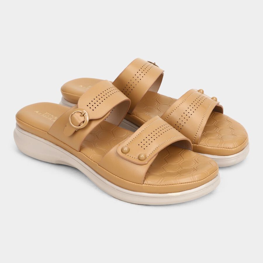 Ladies' Sandals, Beige, large image number null
