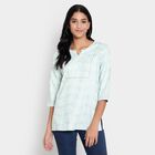 Printed Kurti, Light Blue, small image number null