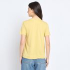 Ladies' Round Neck T-Shirt, Khaki, small