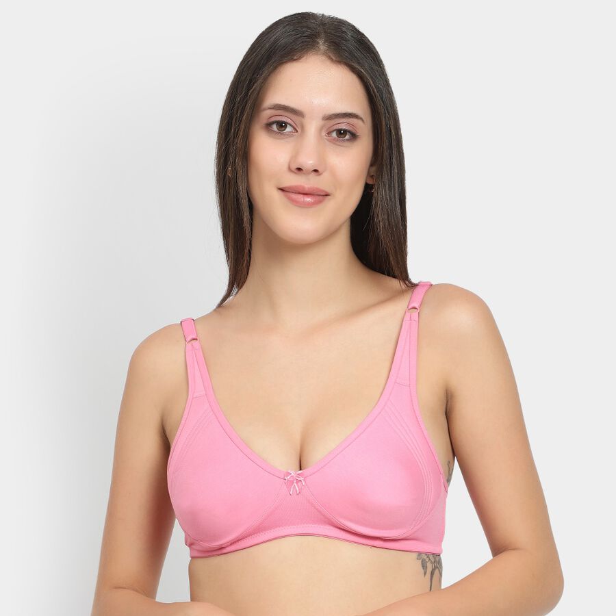 Ladies' Non-Padded Bra, Pink, large image number null