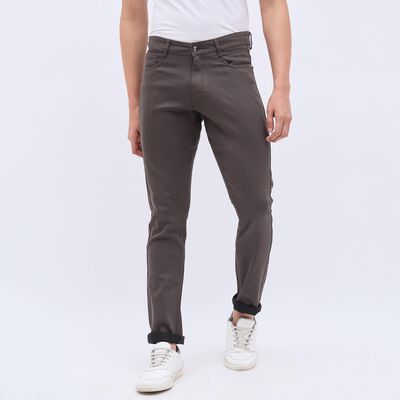 Men's Five Pocket Slim Fit Casual Trousers