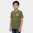 Boys' Half Sleeves T-Shirt, Olive, small