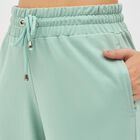 Women's Mint Green Regular Fit Cargo Jogger Track Pants, Light Green, small