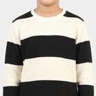 Boys White Crew Neck Regular T-Shirt, सफ़ेद, small