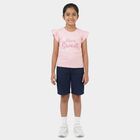 Girls' T-Shirt, हल्का गुलाबी, small