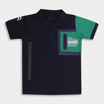 Boys' 100% Cotton Half Sleeves T-Shirt