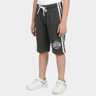 Boys' Charcoal Relaxed Fit Graphic Print Jamaican Shorts, Charcoal, small