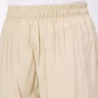 Women's Soft Creamy Beige Embroidered Ethnic Set, Beige, small