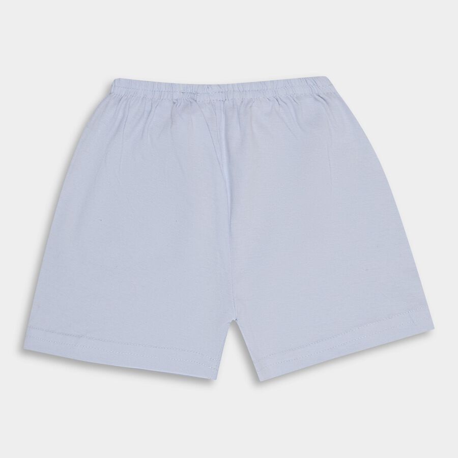 Infants' 100% Cotton Half Pant, Light Blue, large image number null