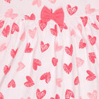 Girls Cotton Frock, Light Pink, small image number null