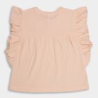 Girls' 100% Cotton T-Shirt, हल्का गुलाबी, small image number null