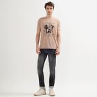Men's Light Pink Round Neck Slim Fit Printed T-Shirt, Light Pink, small image number null