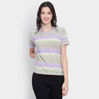 All Over Print Round Neck T-Shirt, Lilac, small image number null