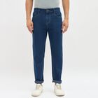 Men's Deep Blue Slim Fit Jeans, Dark Blue, small image number null