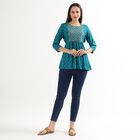 Ladies' Kurti , मध्यम नीला, small