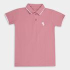 Boys' Half Sleeves T-Shirt, Pink, small image number null