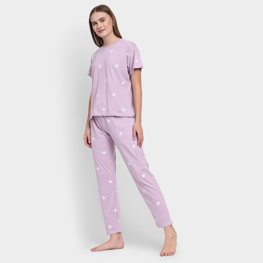 Ladies' Night Suit , Lilac, large image number null