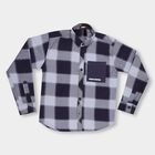 Boys' Deep Midnight Navy Blue Cotton Classic Casual Shirt, Navy Blue, small image number null