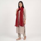 Women's Maroon Solid Dupatta, मरून, small