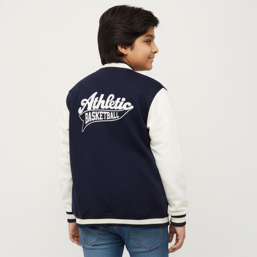 Boys' Sweatshirt, नेवी ब्लू, large image number null
