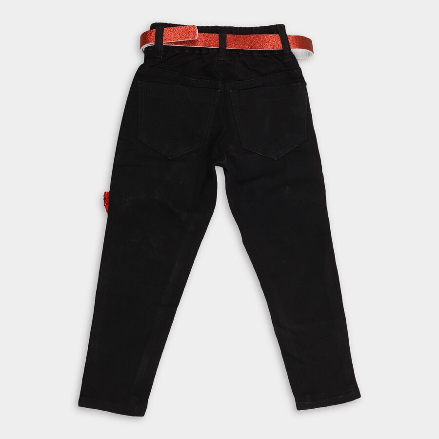 Girls' Jeans , Black, large image number null