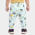 Infants' Mint Green Jogger Fit Cartoon Printed Pyjama, हल्का हरा, small