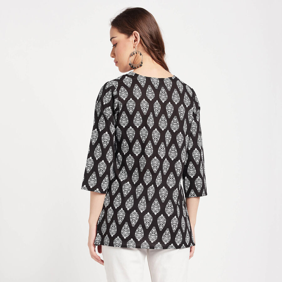 All Over Print Kurti, काला, large image number null